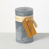 Vance Kitira 6" Dove Gray Timber Pillar Candle ,Scentless, Clean-Burning, Environmental Friendly - 2 of 4