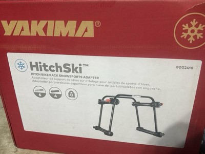 Yakima Hitchski Ski And Snowboard Carrier Lockable Conversion Mount For Mast Style Bike Hitch Rack With Adjustable Arms And Rubber Padding Black Target