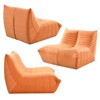 32.3" Single Bean Bag Chair, Comfy Fireside Chair with Foam Filler, Floor Sofa Chair, Lounge Accent Chair for Living Room Bedroom Apartment - 3 of 4