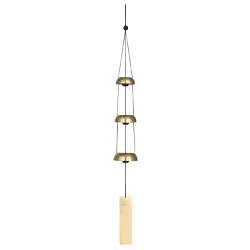 Woodstock Chimes Signature Collection, Woodstock Temple Bells, Trio, 24'' Brass Wind Bell TB3