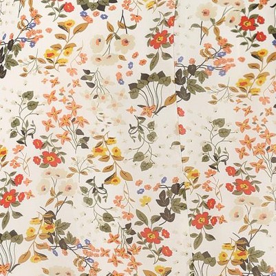 white yellow-floral