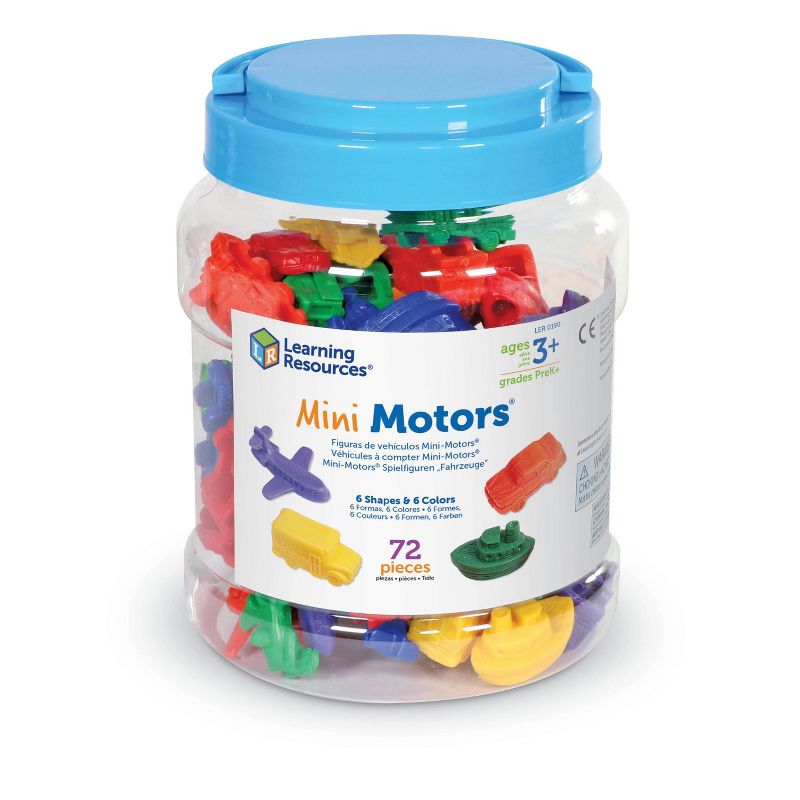 Learning Resources Mini Motors Counters, Set of 72, 3 of 6