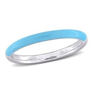 EVERLY JEWELRY |Multiple-color option Silver Fashion Ring with Multiple color Enamel Options - 1 of 4