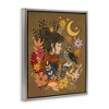 Stupell Industries Autumn Owl & Girl Floating Frame Canvas Art - 2 of 4