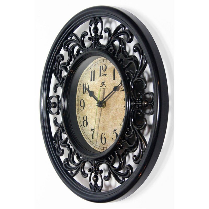 12&#34; Sofia Wall Clock Brown - Infinity Instruments, 5 of 8
