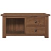 vidaXL Coffee Table 26.8 in.x26.8 in.x13 in. Solid Teak Wood - 3 of 4