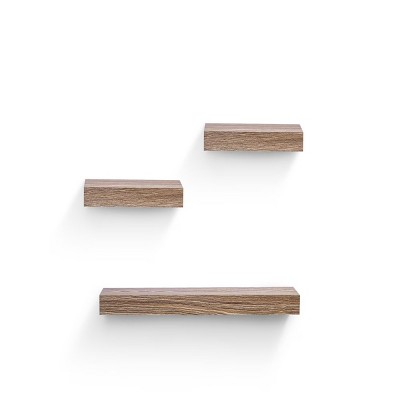 AZL1 Life Concept Decorative Bookshelf Floating Shelves Wall Wood Shelves Hanging Shelf Storage Decor Floating Shelves Wall, Beige, 23.6"*3.94"*1.57"