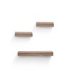 SEVOBAL Decorative Bookshelf Floating Shelves Wall Mounted Wood Shelves, Hanging Shelf Storage Decor Wall Shelves, Beige, 23.62"*3.94"*1.57" - 2 of 4