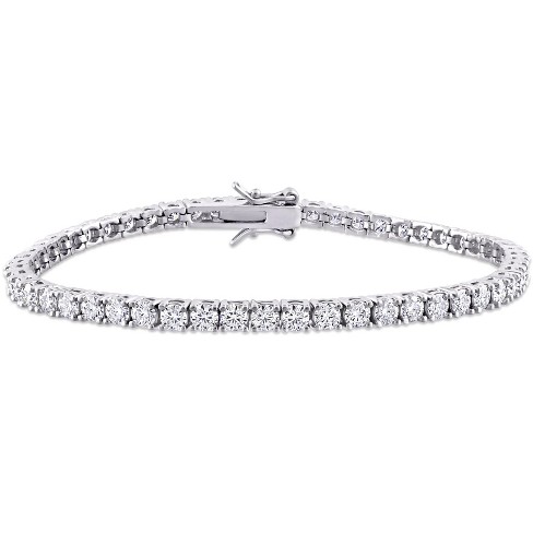 EVERLY JEWELRY |  Sterling Silver 5 1/10 CT DEW Created Moissanite-White Tennis Bracelet - image 1 of 4