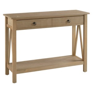 Titian Console Table Driftwood - Linon, Brown