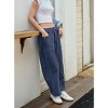 Coolmee Women's Baggy Wide Leg Pants Casual Fall Trousers Palazzo Pants Drawstring Waist Barrel Sweatpants with Pockets - 4 of 4