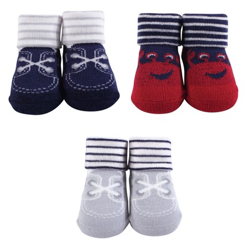 Hudson Baby Infant Boy Socks Boxed Giftset, Crab, One Size : Target