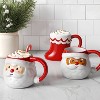 16 fl oz Christmas Earthenware Figural Stocking Mug - Wondershop™ - 2 of 3