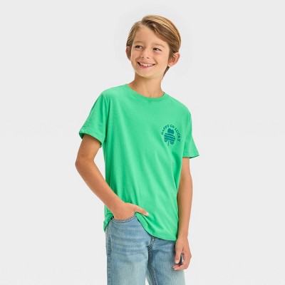 Boys' Short Sleeve St. Patrick's Day Graphic T-Shirt - Cat & Jack™ Green M