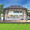 EROMMY 12'x14' Hardtop Gazebo, Permanent Outdoor Aluminum Patio Gazebo with Aluminum Composite Double Roof for Patio Lawn and Garden - 4 of 4
