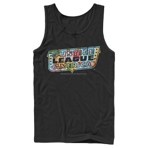 Men's Justice League Dragon Fruit Logo Tank Top - 1 of 4