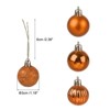 Unique Bargains Acrylic DIY Craft Party Christmas Tree Ornament Hanging Balls 1.18" 24 Pcs - 2 of 4