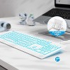 Evo Bytes White Large Print Backlit Wired Keyboard - 4 of 4