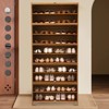 YIYIBYUS 11 Tiers Shoe Storage Cabinet, Free Standing Shoes Shelf Organizer with Doors - 2 of 4