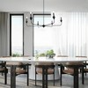 LNC Dolohovstrout 6-Light 48.8" Modern Candle Oversizded Chandelier,Black - 2 of 4