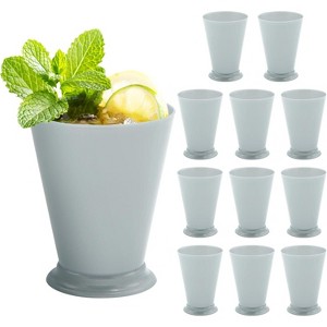 4E's Novelty Mint Julep Plastic Cups 12 Pack 10 Oz Bulk - for Kentucky Themed Derby Party Supplies Decorations Kids Table Centerpiece - 1 of 4