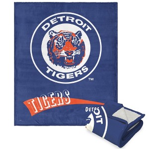 MLB Detroit Tigers Cooperstown Collection Throwback Silk Touch Throw Blanket 50 x 60 Inches - 1 of 4