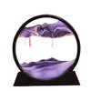 Moving Sand Art, 3D Natural Landscape Round Glass Mobile Sands Painting Ornaments, Home Office Decorations Round Shape - 2 of 4
