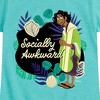 Girls' - Disney - Socially Awkward Bruno Fitted Short Sleeve Graphic T-Shirt - 2 of 4