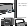 5-Tier Metal Rolling Storage Cart with Wheels and Handle, Multi-Functional Movable Organizer Trolley for Kitchen, Office, Living Room - 4 of 4