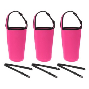 Unique Bargains Reusable Neoprene Insulated Waterproof Tumbler Carrier Holder 3 Pcs - 1 of 4
