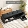 Ainfox 4-Seat Sofa Dark Grey - 3 of 4