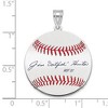 Black Bow Jewelry Sterling Silver Catfish Hunter Signature MD Enamel Baseball Pendant - 4 of 4