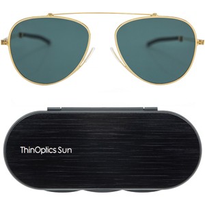 ThinOptics Mountain View Aviator Sunglasses with Aluminum Case - 1 of 4