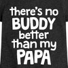 Girls' - Instant Message - No Buddy Like Papa Fitted Short Sleeve Graphic T-Shirt - 2 of 4