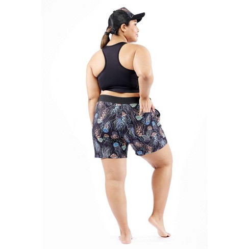 TomboyX Swim 7 Board Shorts, Quick Dry Bathing Suit Bottom Trunks,  Adjustable Waistband Pockets Built-in Liner Full Coverage UPF 50 Sun  Protection, Plus Size Inclusive -X-Small/Black at  Women's Clothing  store