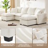 110" Modern Chenille 6-Seat Modular L-Shaped Sectional Sofa with 2 Pillows, 6-Piece Free Combination Couch Set - 2 of 4