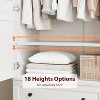 Nasitip Armoire Wardrobe Closet with 2 Drawers & 2 Doors,Wooden Wardrobe Cabinet with Hanging Rod,for Bedroom, Clothes - 4 of 4