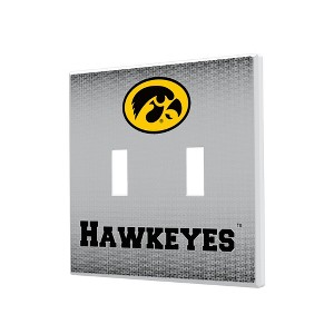NCAA Big Ten Universities Linen Hidden-Screw Light Switch Plate for Double Toggle - 1 of 4