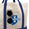 Indiana State University Primary Logo Canvas Tote Bag With External Pocket, Reusable Shoulder Bag for Shopping, School, Beach - 2 of 4
