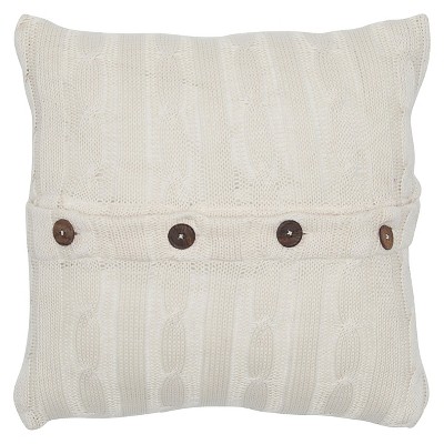 18"x18" Sweater Knit Square Throw Pillow - Rizzy Home