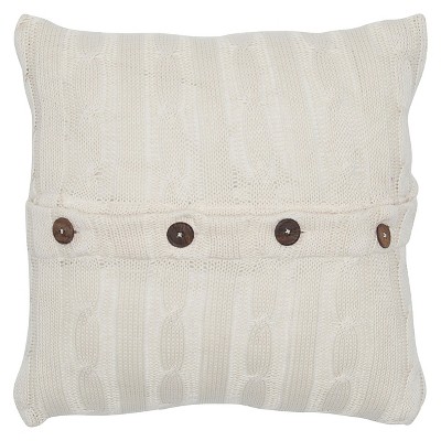 sweater knit throw pillow