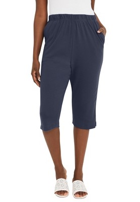 Jessica London Women's Plus Size Soft Ease Capri