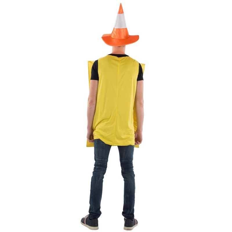 Dress Up America Traffic Light Costume and Safety Cone Hat for Adults -One Size, 2 of 3