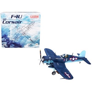 Vought F4U-1A Corsair Fighter Plane "Big Hog" VF-17 "Jolly Rogers" US Navy (1943) 1/72 Diecast Airplane Model by Legion - 1 of 4