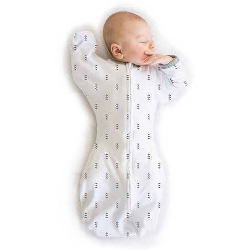 Swaddledesigns Transitional Swaddle Sack Wearable Blanket - White