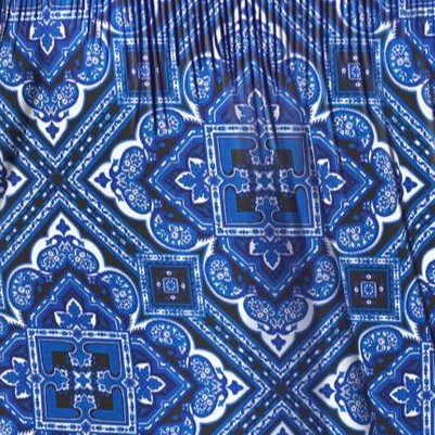 blue paisley medallion