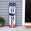 HomeRoots 36" Blue Red And White July Fourth Solid Wood Porch Sign - 2 of 4