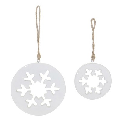 Melrose Wood Snowflake Ornament (Set of 12)
