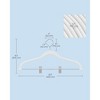 30-Pack Pants Hangers, 16.7-Inch Long Velvet Hangers with Adjustable Clips,  Heavy-Duty, Non-Slip Skirt Hangers, Velvet Pants Hangers - 2 of 4