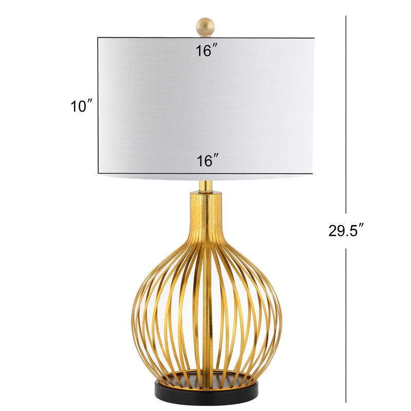 29.5&#34; Metal Baird Table Lamp (Includes LED Light Bulb) Gold - JONATHAN Y, 5 of 6